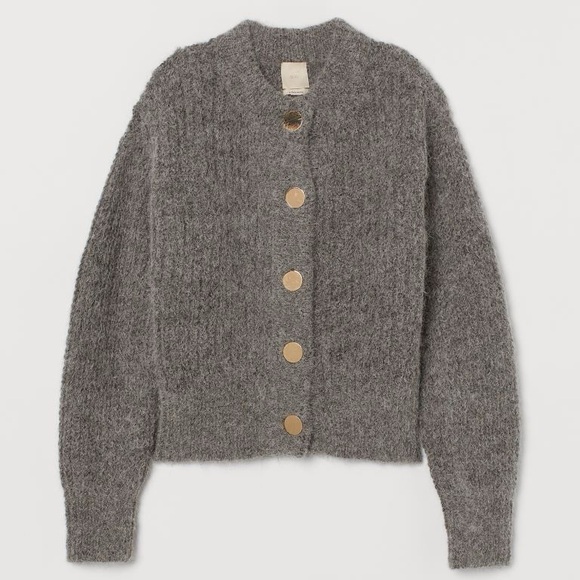 H&M Chunky Alpaca Blend Cardigan - Picture 1 of 3
